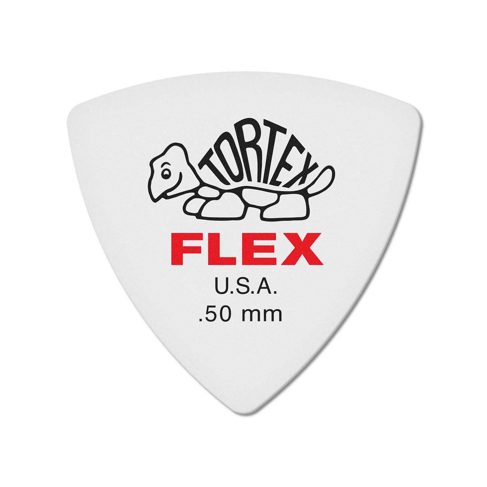 Front of Dunlop Tortex Flex Triangle .50MM Flatpick Player's Pack, 6 Picks