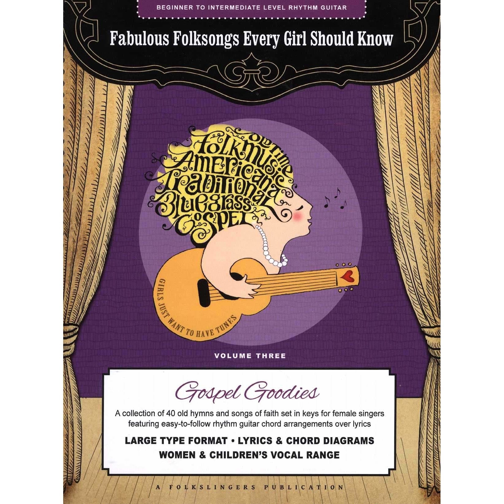 Image 1 of Fabulous Folksongs Every Girl Should Know - Volume Three: Gospel Goodies - SKU# 459-3 : Product Type Media : Elderly Instruments