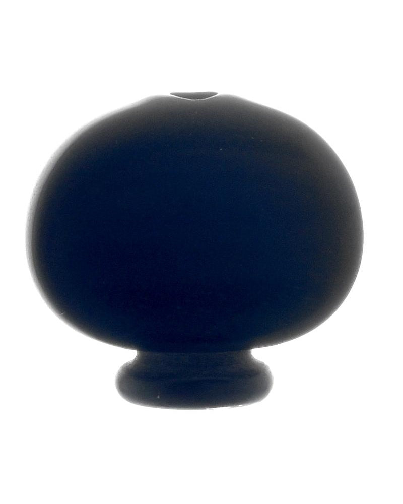 Front of Banjo Tuner Button, Ebony, Vintage Oval Shape