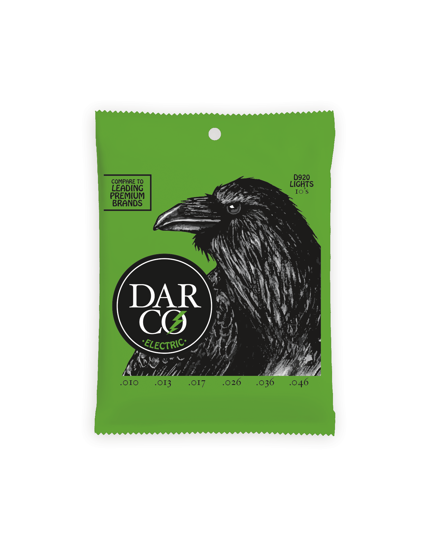 Front of Darco D920 Light Gauge Electric Guitar Strings