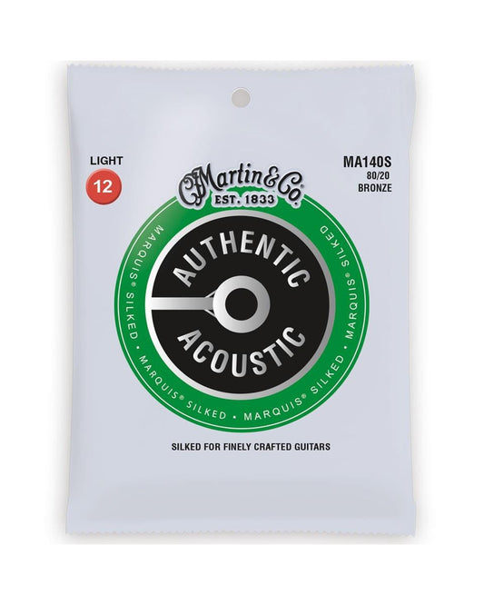 Image 1 of Martin MA140S Authentic Acoustic Marquis Silked 80/20 Light 6-String Acoustic Guitar Set - SKU# MA140S : Product Type Strings : Elderly Instruments