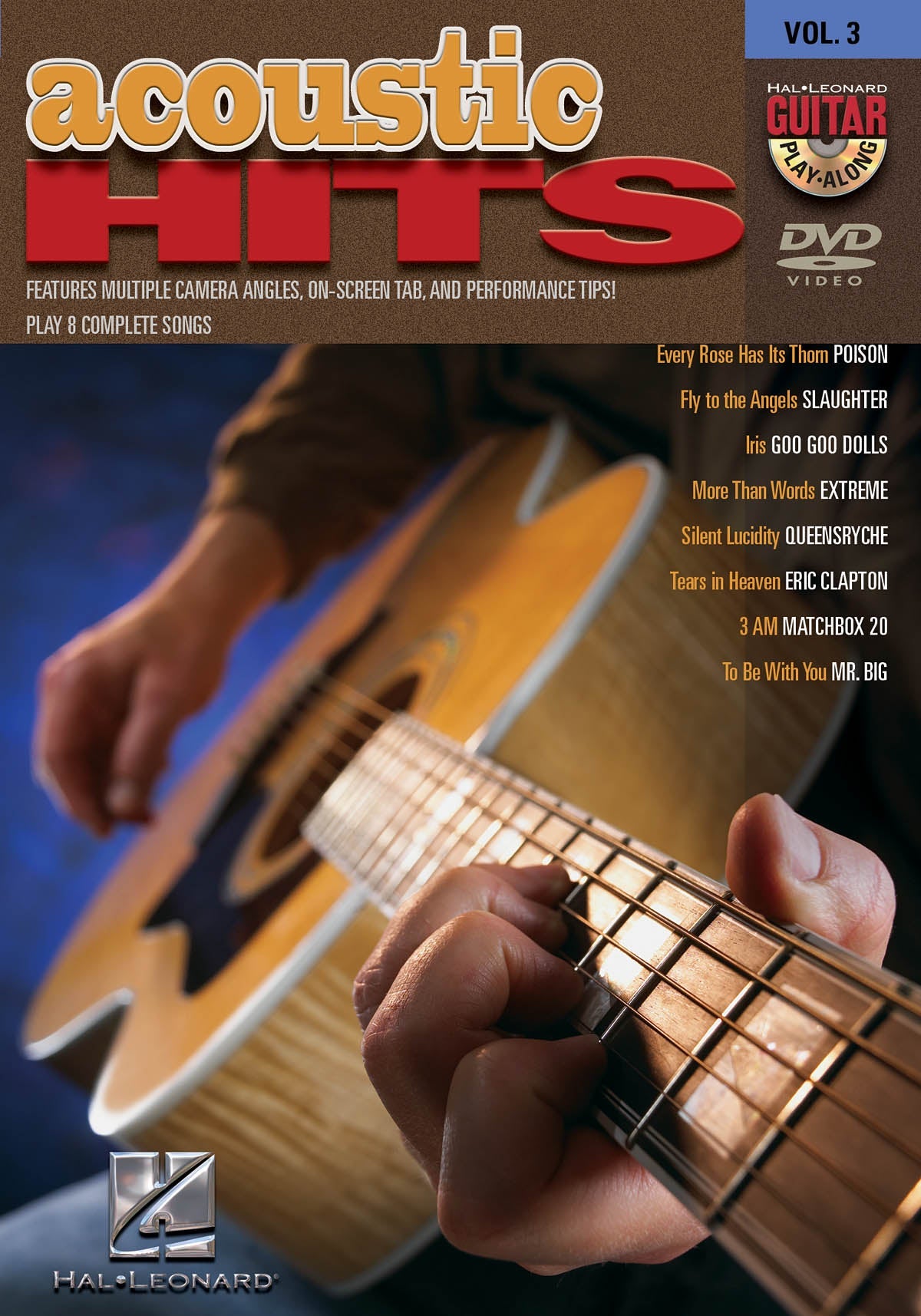 Image 1 of DVD - ACOUSTIC HITS - GUITAR PLAY-ALONG DVD, VOL. 3 - SKU# 49-DVD320527 : Product Type Media : Elderly Instruments