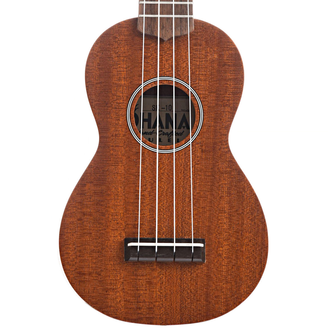 Front of Ohana SK-10 Soprano Ukulele, Natural