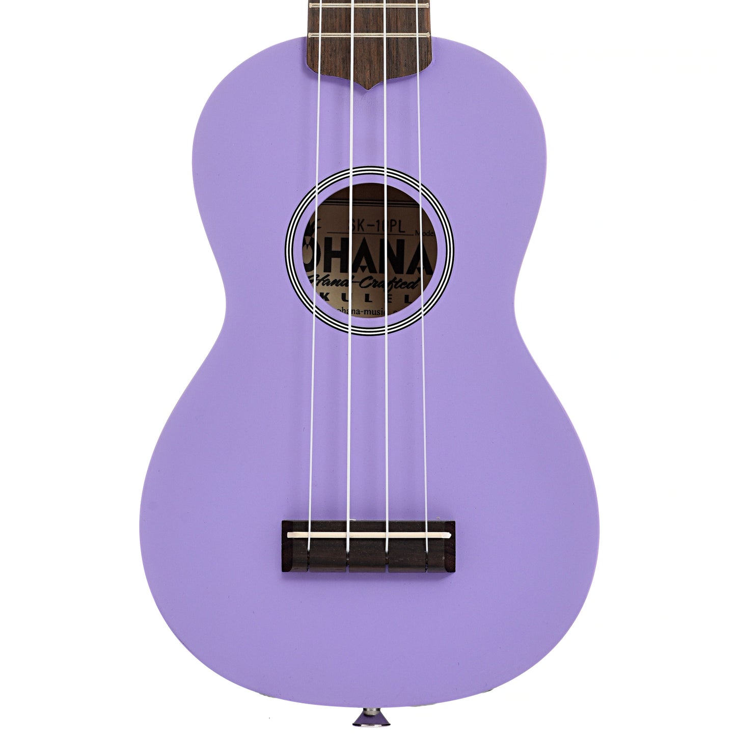 Front of Ohana SK-10 Soprano Ukulele Purple