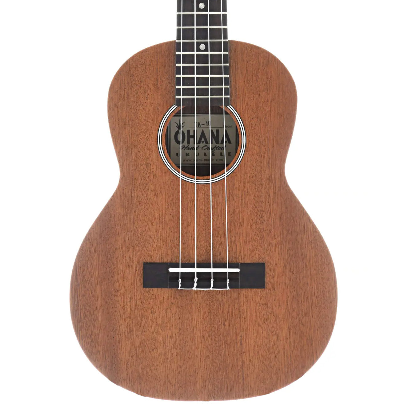 Front of Ohana TK-10 Tenor Ukulele