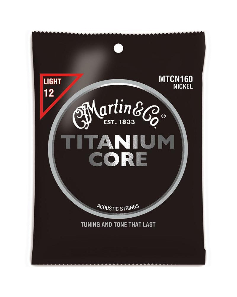 Image 1 of Martin MTCN160 Titanium Core Light Tension Acoustic Guitar Strings - SKU# MTCN160 : Product Type Strings : Elderly Instruments