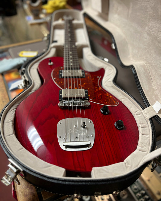 Showroom photo of Collings Custom 360 LT M Electric Guitar Crimson