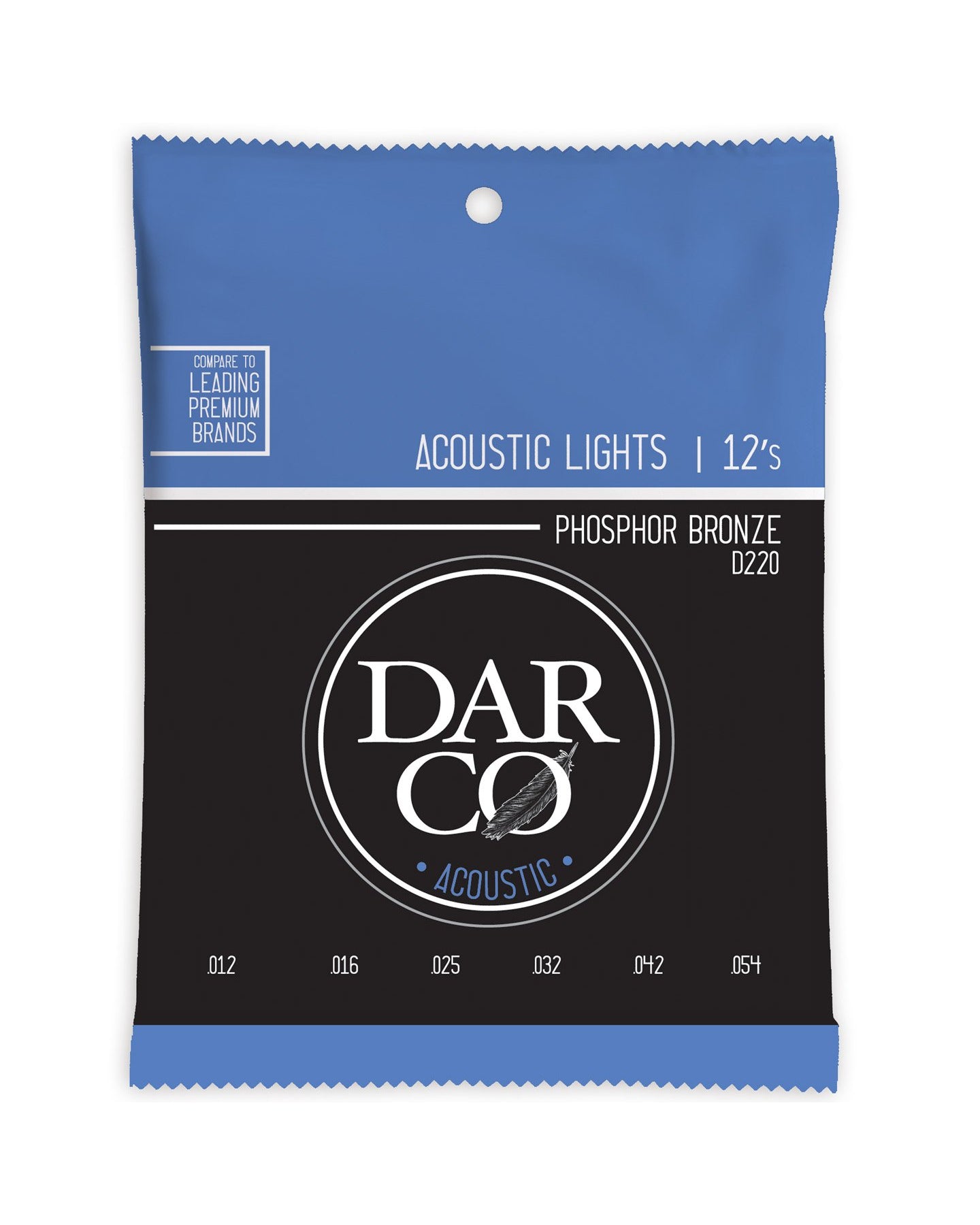 Image 1 of Darco D220 Phosphor Bronze Light 6-String Acoustic Guitar Set - SKU# D220 : Product Type Strings : Elderly Instruments