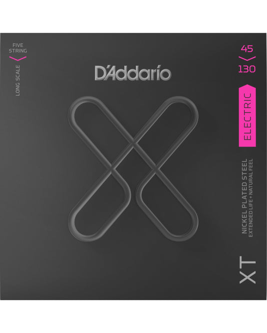 Image 1 of D'Addario XT Nickel Regular Light Gauge 5-String Electric Bass Guitar Strings - SKU# XTB45130 : Product Type Strings : Elderly Instruments