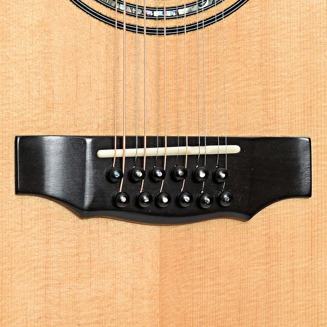 Bridge of Goodman 12-String Dreadnought Acoustic Guitar