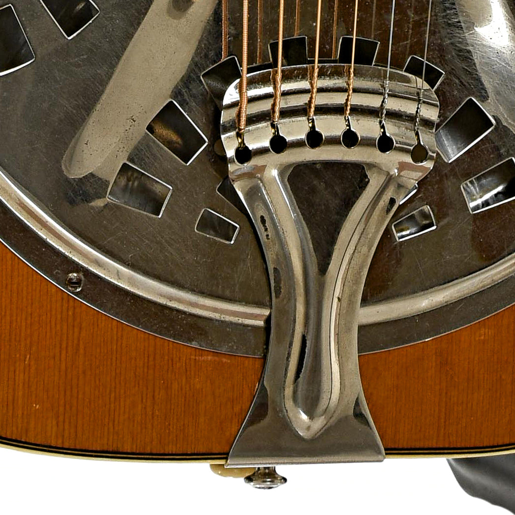 Tailpiece of Dobro Model 45 Resonator Guitar 