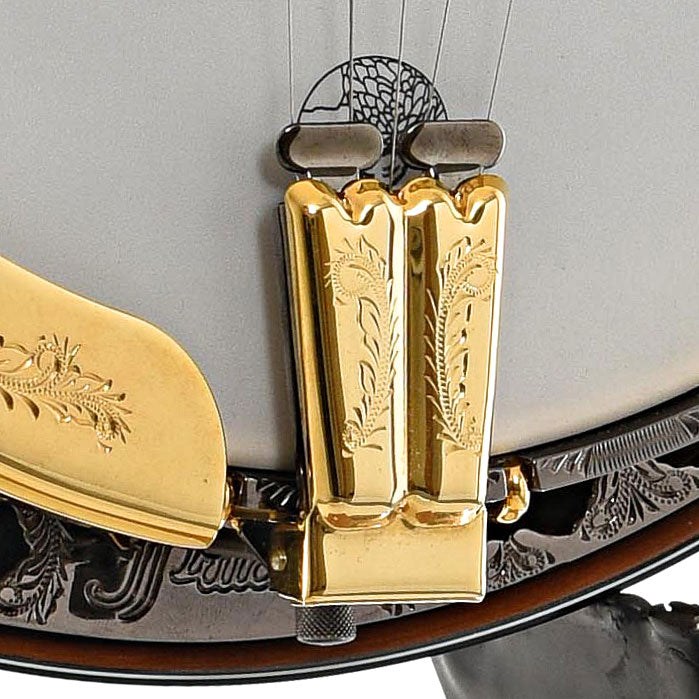 Tailpiece of Prucha Spirit 24 Custom Presentation Resonator Banjo (2014)