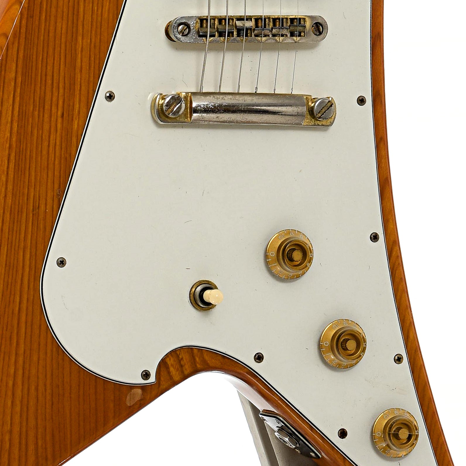 Tailpiece, bridge and controls of Ibanez 2469 Futura Electric Guitar (c.1976)