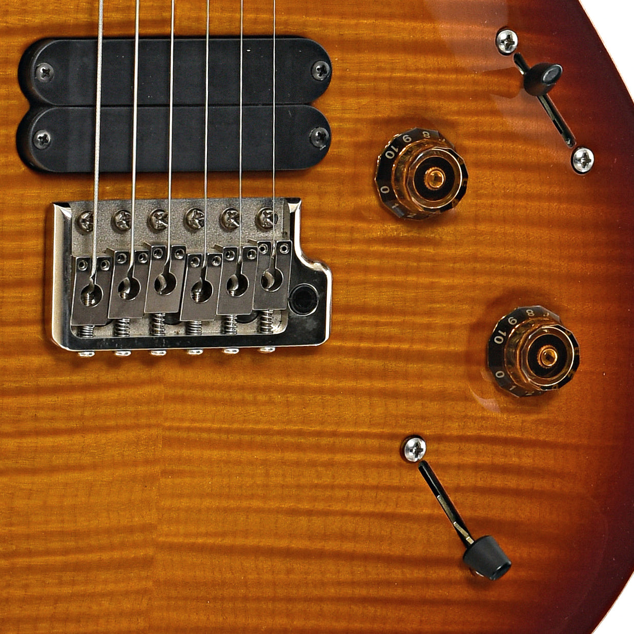 Bridge, bridge pickup and controls of PRS 513 B Electric Guitar (2005)