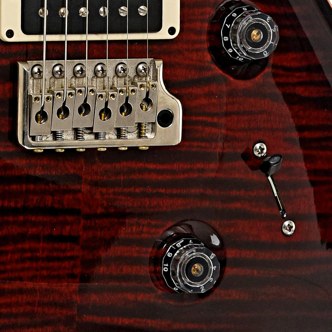 Bridge and controls of PRS Custom 24 Electric Guitar