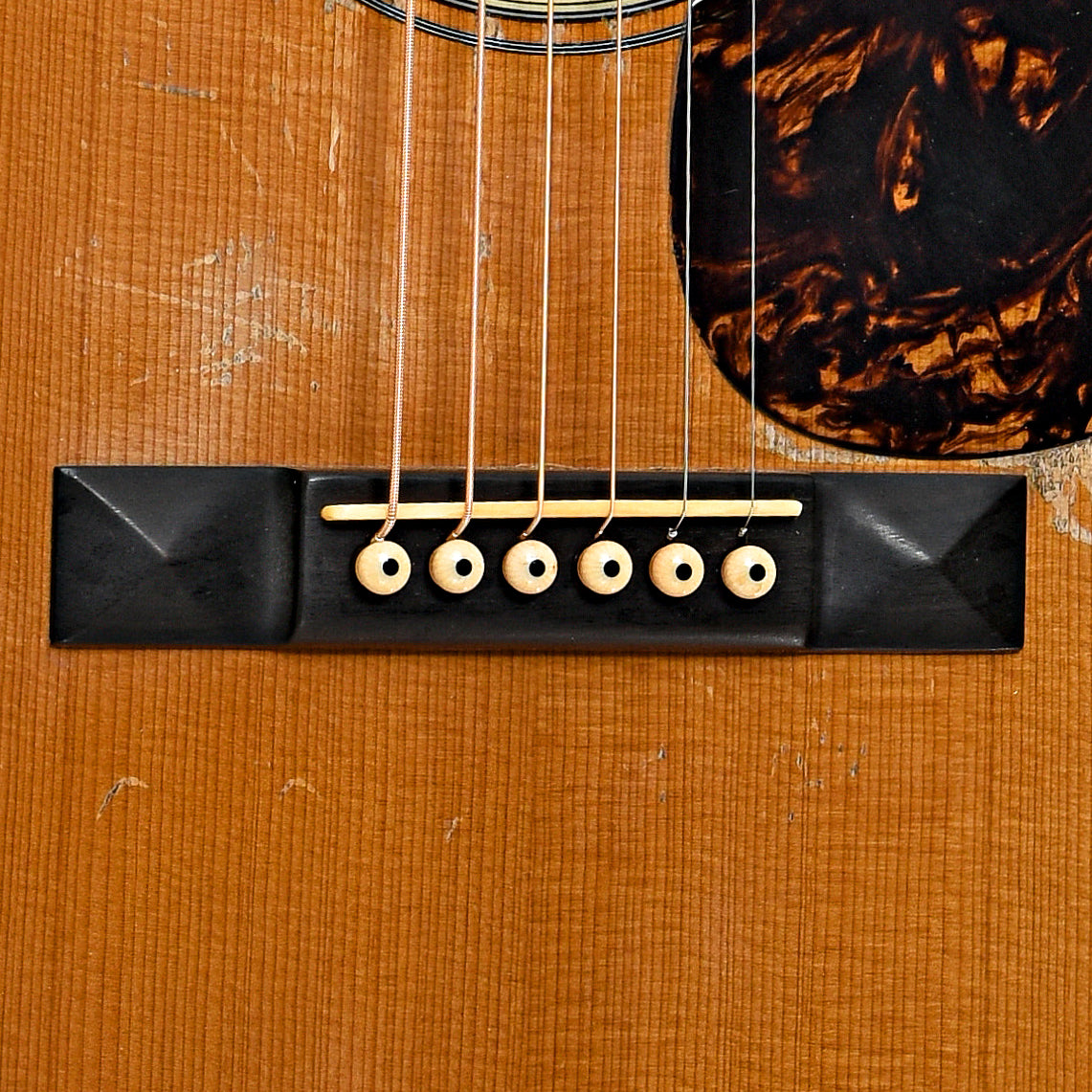 Bridge for Pre-War Guitars Co. Triple-O 12-Fret Brazilian Rosewood, '34 Package, Level 2 Aging