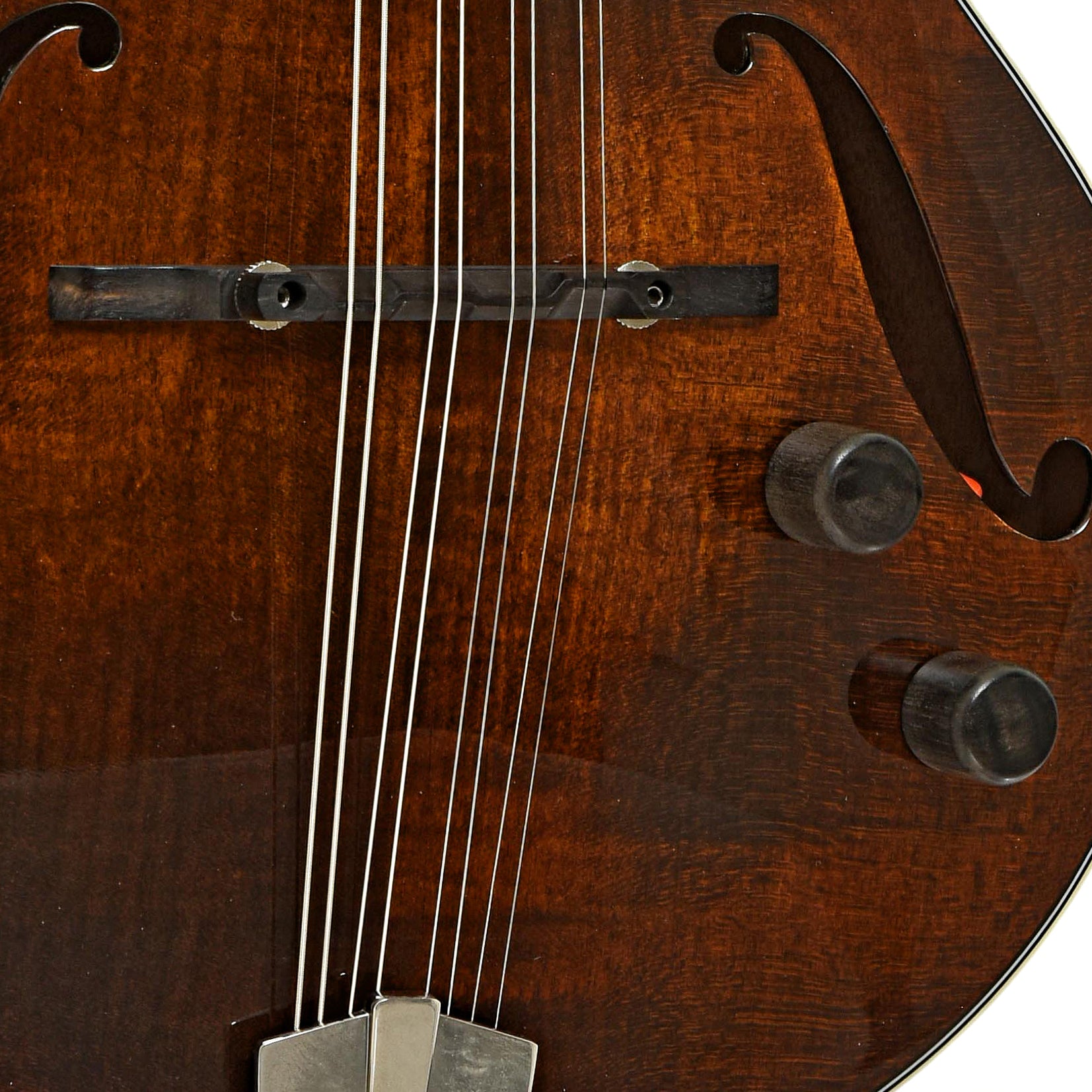 Bridge and controls of Eastman ER-M Electric Mandolin