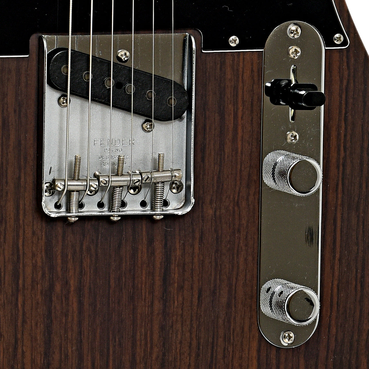 Bridge and controls of Fender Custom Shop 60s Rosewood Telecaster (2022)