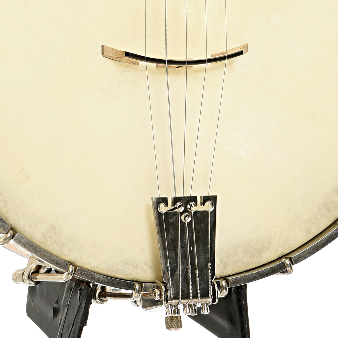 Tailpiece and bridge of Bart Reiter Special Open Back Banjo (1996)