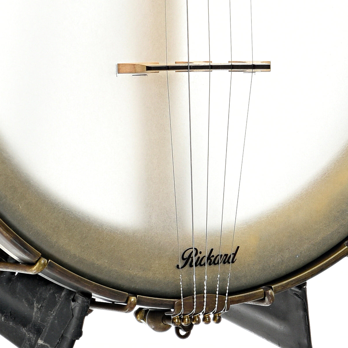 Bridge and tailpiece of Rickard Maple Ridge 11" Open Back Banjo (2020)