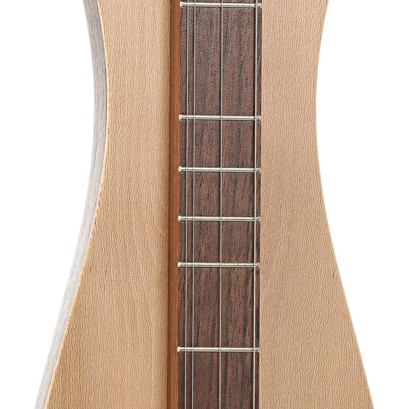 Waist of McSpadden 4FH26WSY Walnut & Sycamore Lap Dulcimer 