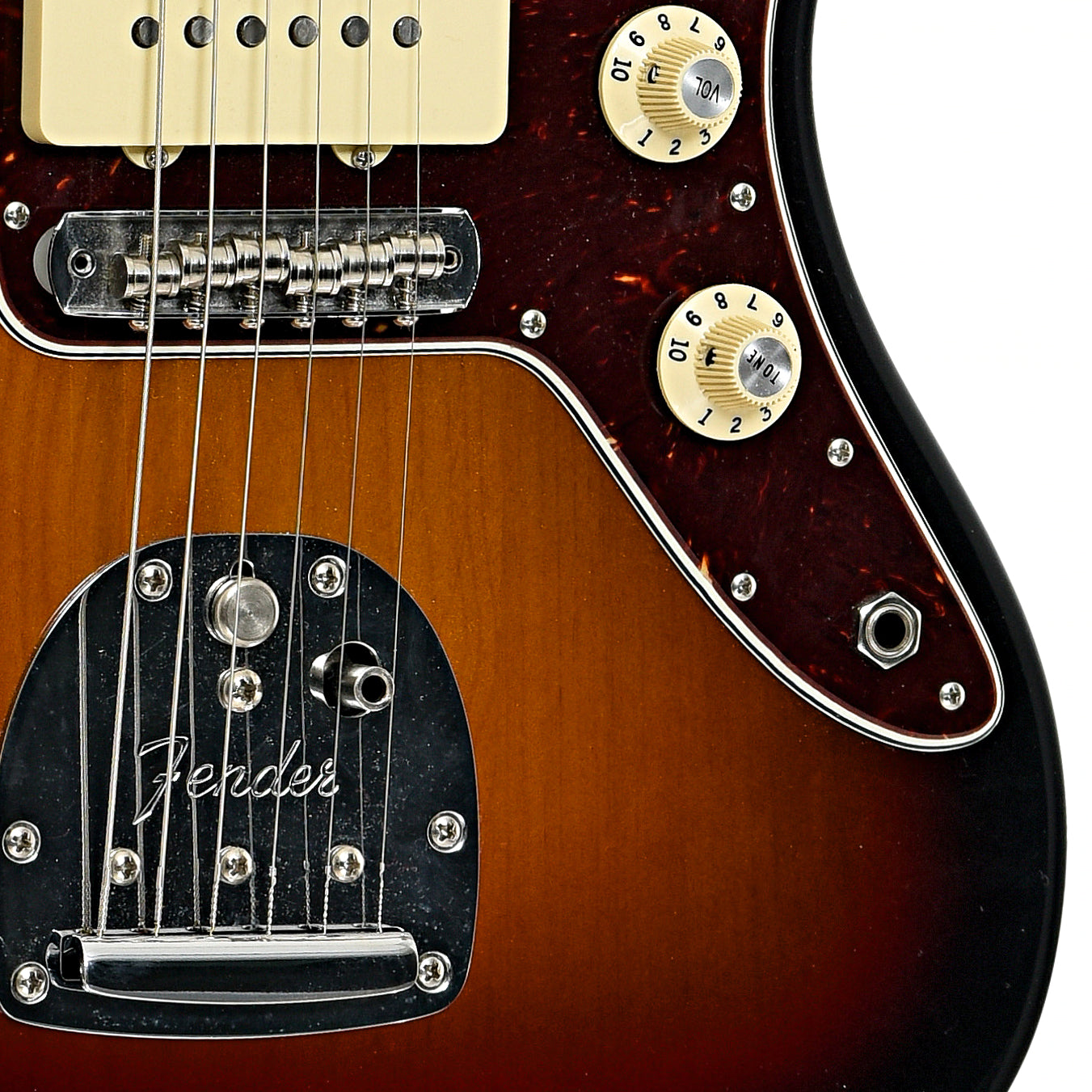 Bridge and contorls of Fender Professional II Jazzmaster Electric Guitar 