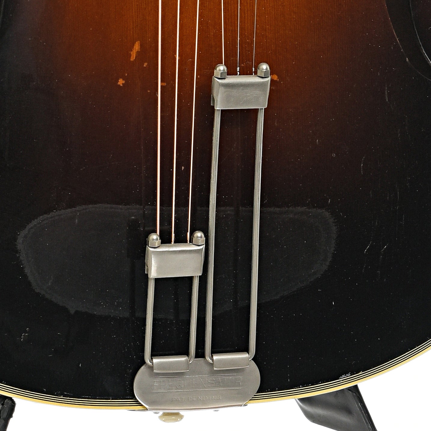 Tailpiece of Epiphone Triumph Archtop Guitar (1937)