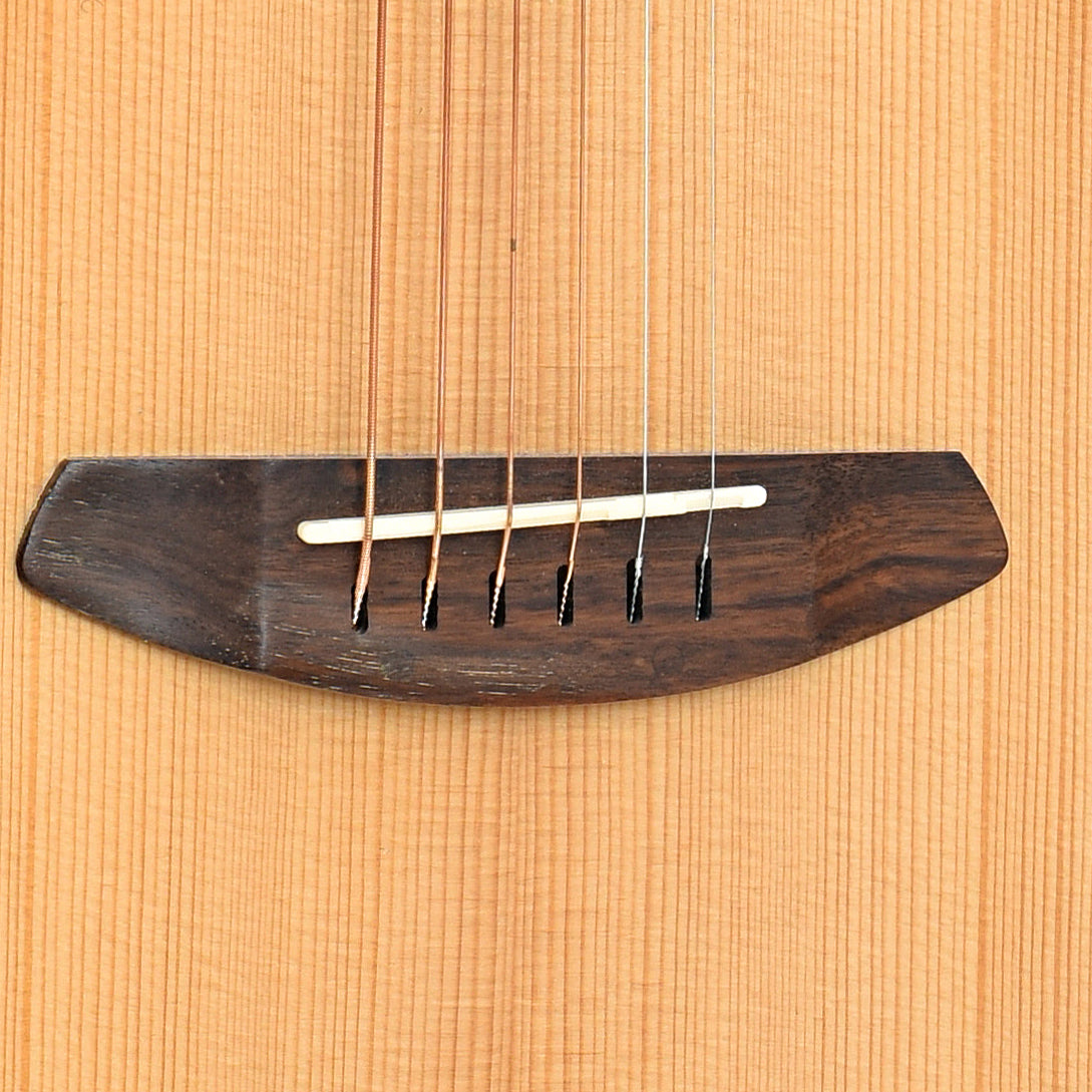 Bridge of Breedlove Organic Signature Companion Copper CE Torrefied European-African Mahogany 