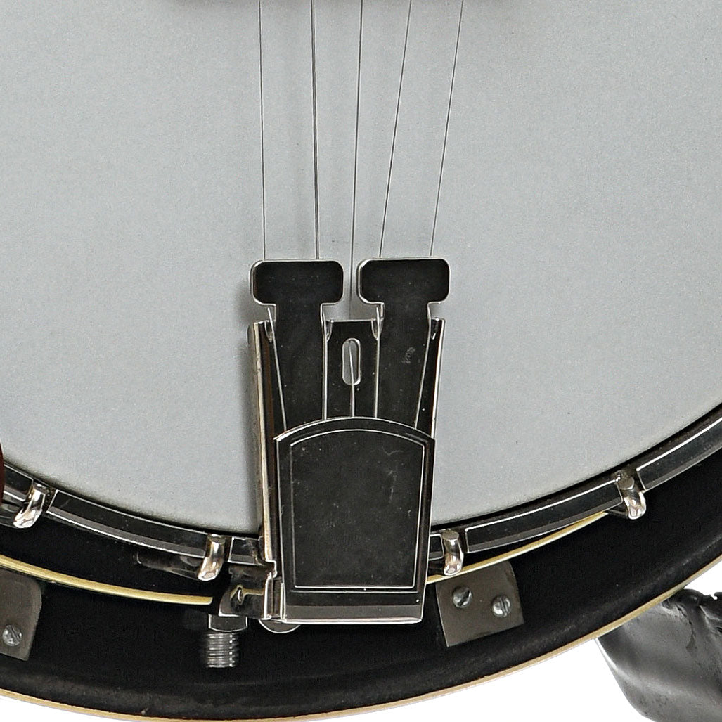 Tailpiece of Randy Wood Featherlite Resonator Banjo (c.2020)