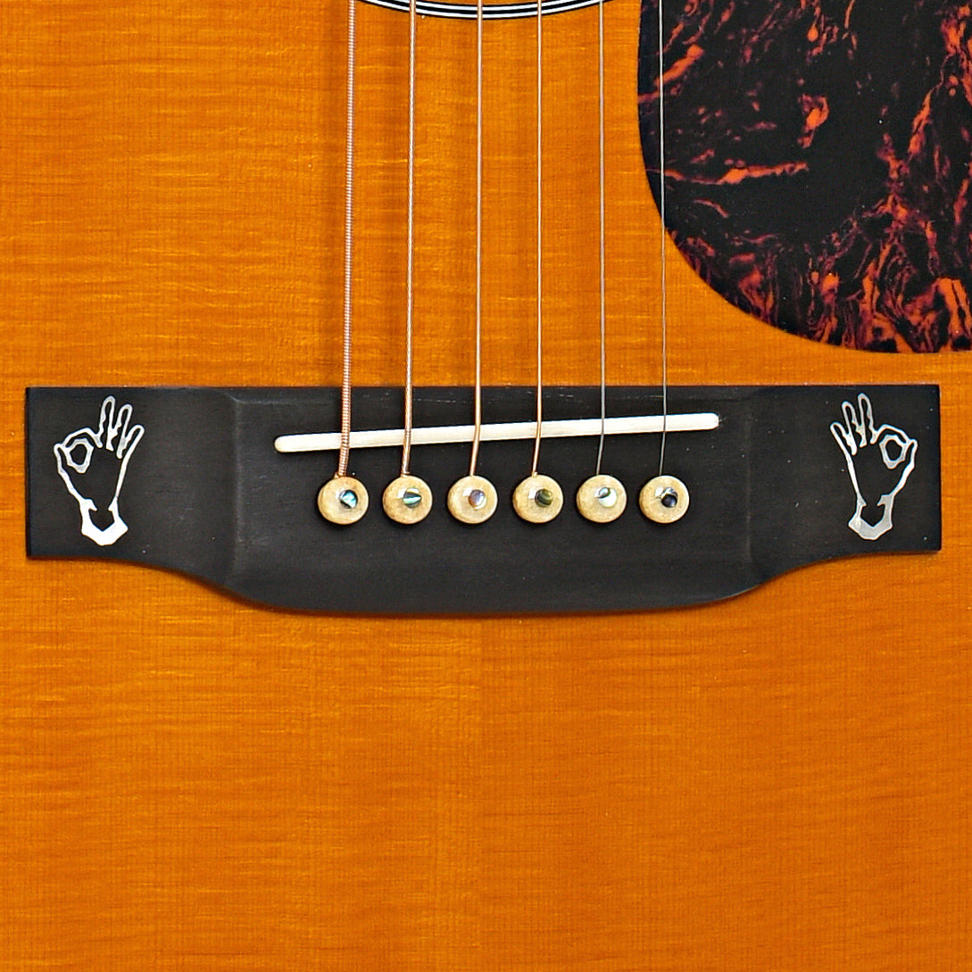 Bridge of Martin Doobie-42 Tom Johnston Signature Acoustic Guitar (2007)