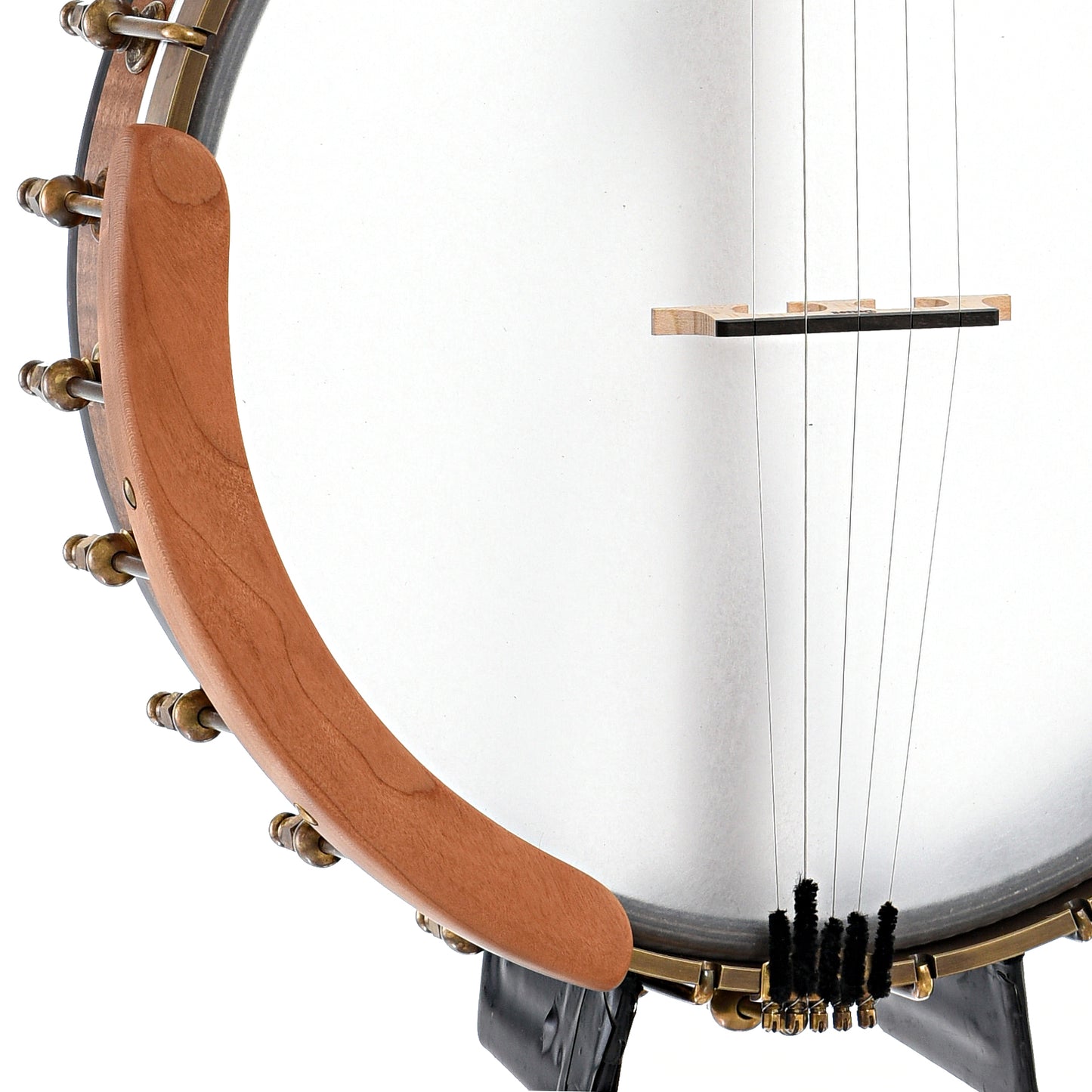 Armrest, tailpiece and bridge of Ode Magician 11" Openback Banjo