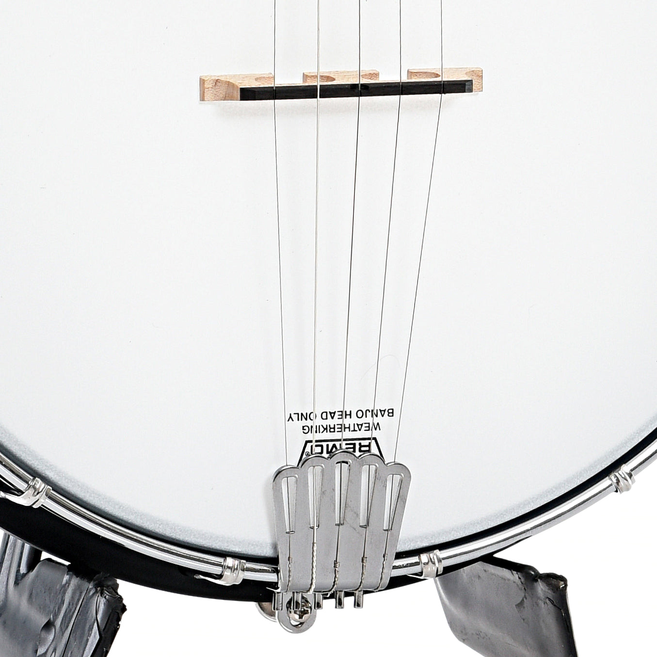 tailpiece and bridge of Gold Tone AC-Traveler Openback Banjo 