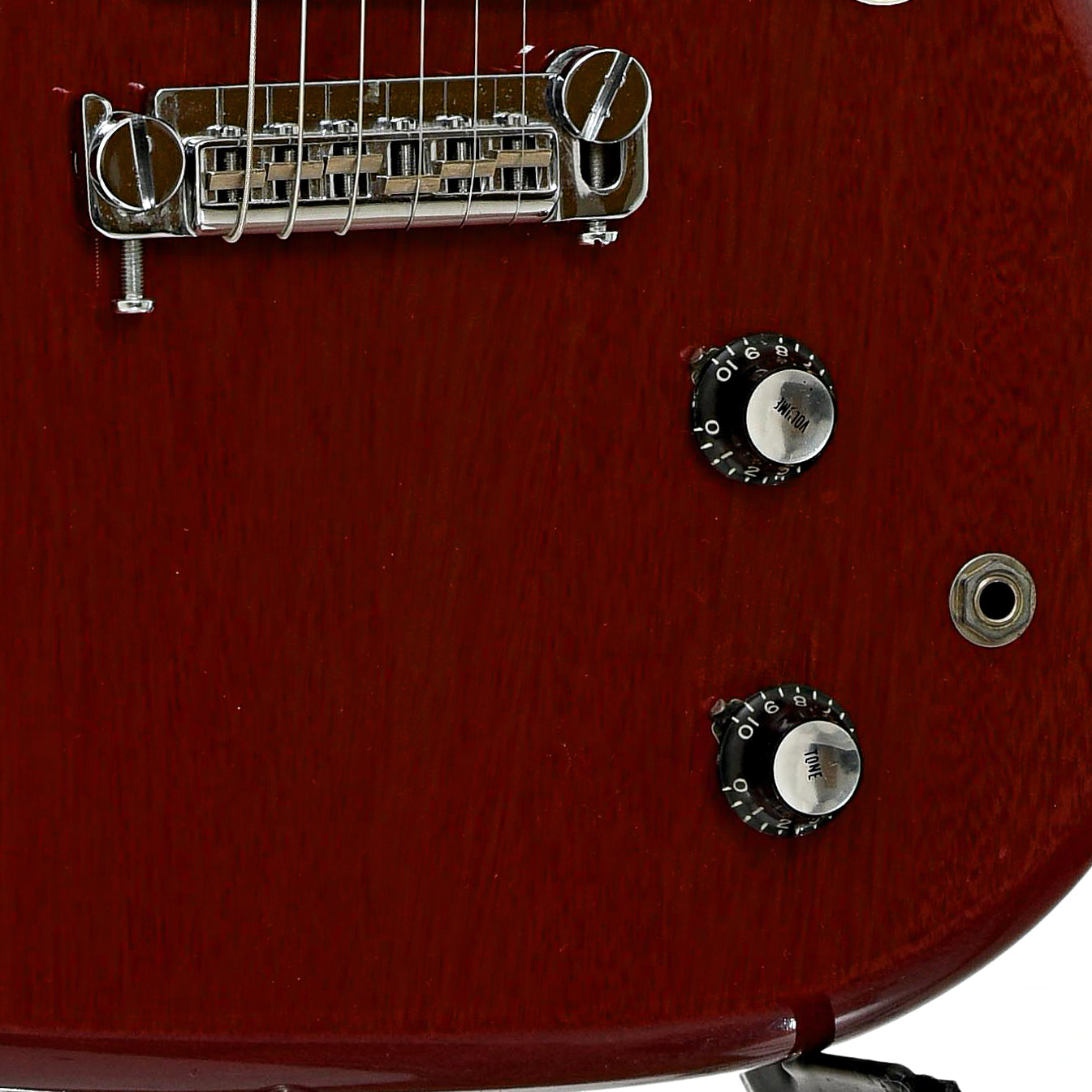 Bridge and controls of Epiphone Coronet Electric Guitar 