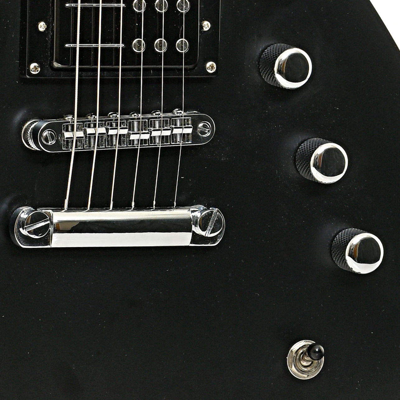 Tailpiece, bridge and controls of Reverend Sensei RA Electric Guitar (2014)