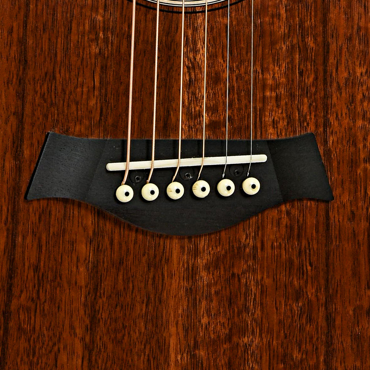 Bridge of Taylor GS Mini Koa Acoustic Guitar