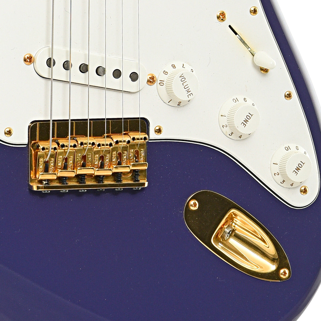 Bridge and controls of Fender Custom Shop Robert Cray Signature Stratocaster Electric Guitar (2010)