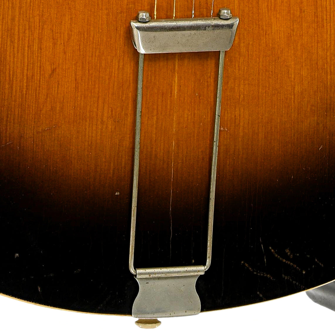 Tailpiece of Kalamazoo KTG-31 Archtop Tenor Acoustic Guitar