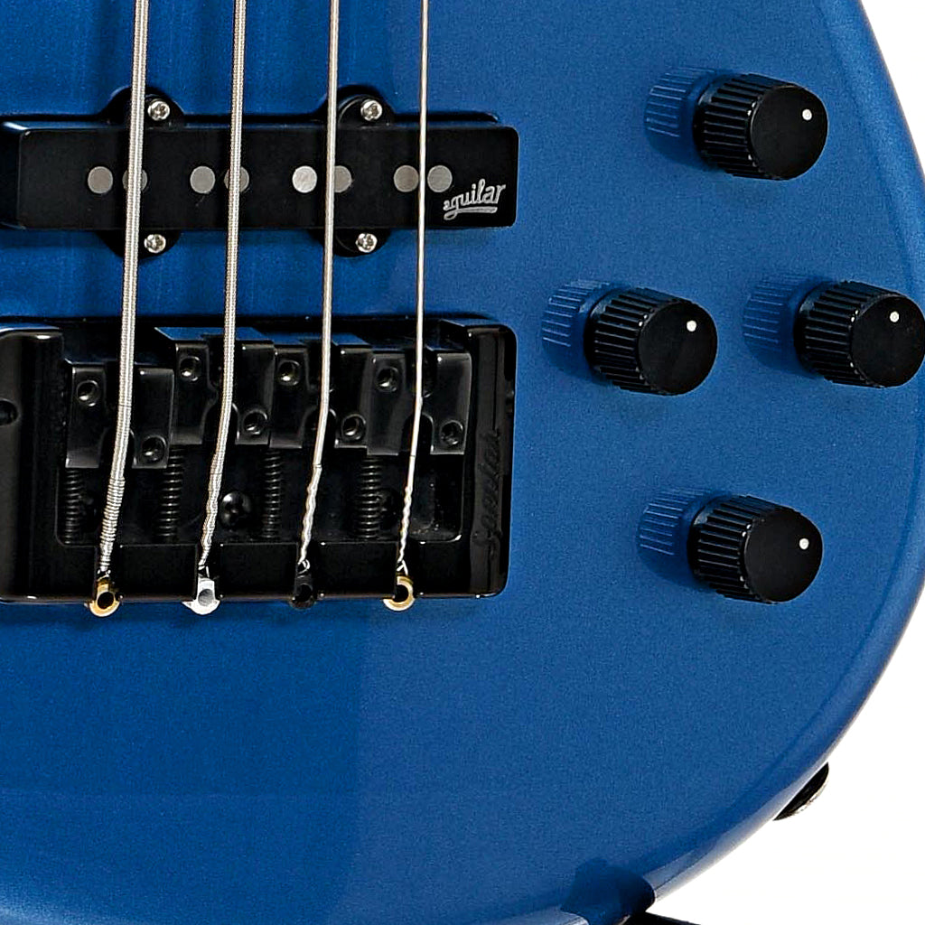 Bridge and colntrols of Spector Eurobolt 4-String Electric Bass