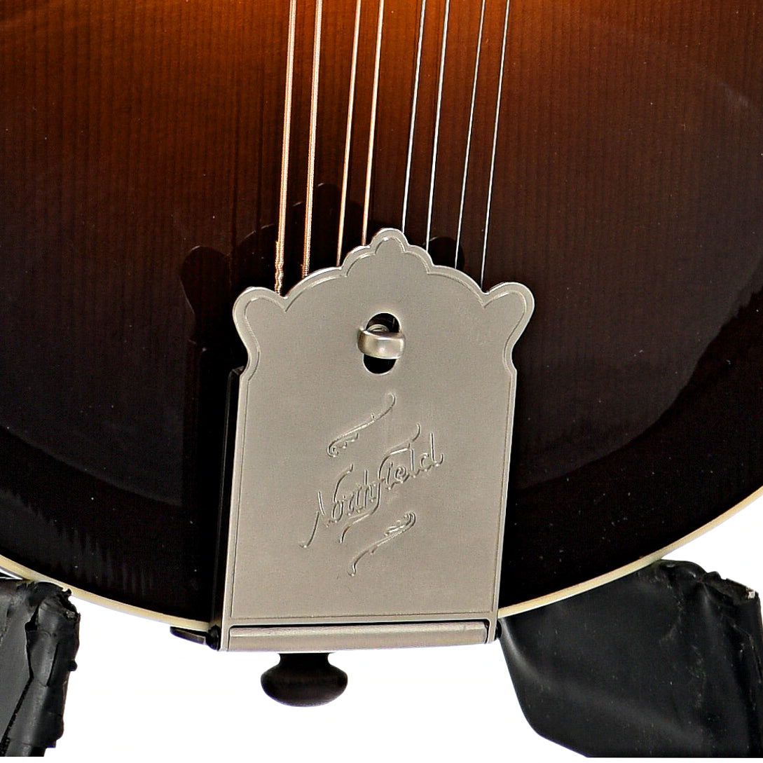 Tailpiece of Northfield F5S Limited S Series F-Style Mandolin, Wide Nut, Dark Cherryburst