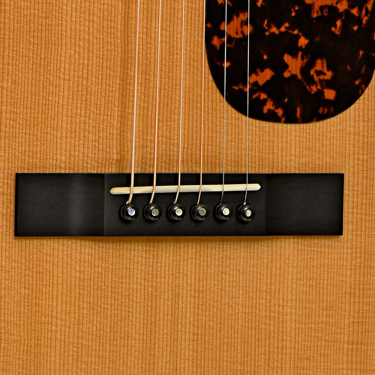 Bridge of Larrivee P-09 Custom Brazilian Parlor Guitar 