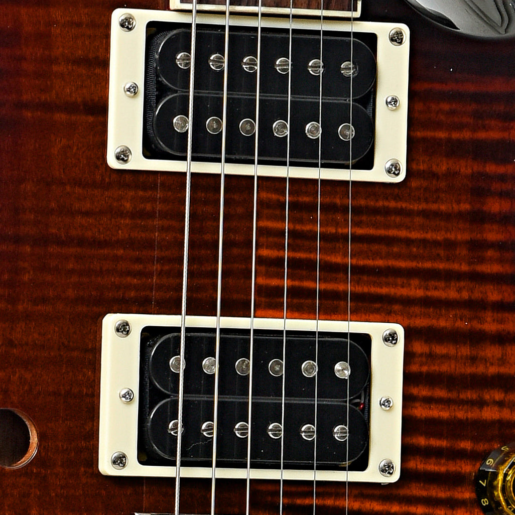 PRS SE Custom 24 Semi Hollow Piezo Orange Tiger Smokeburst