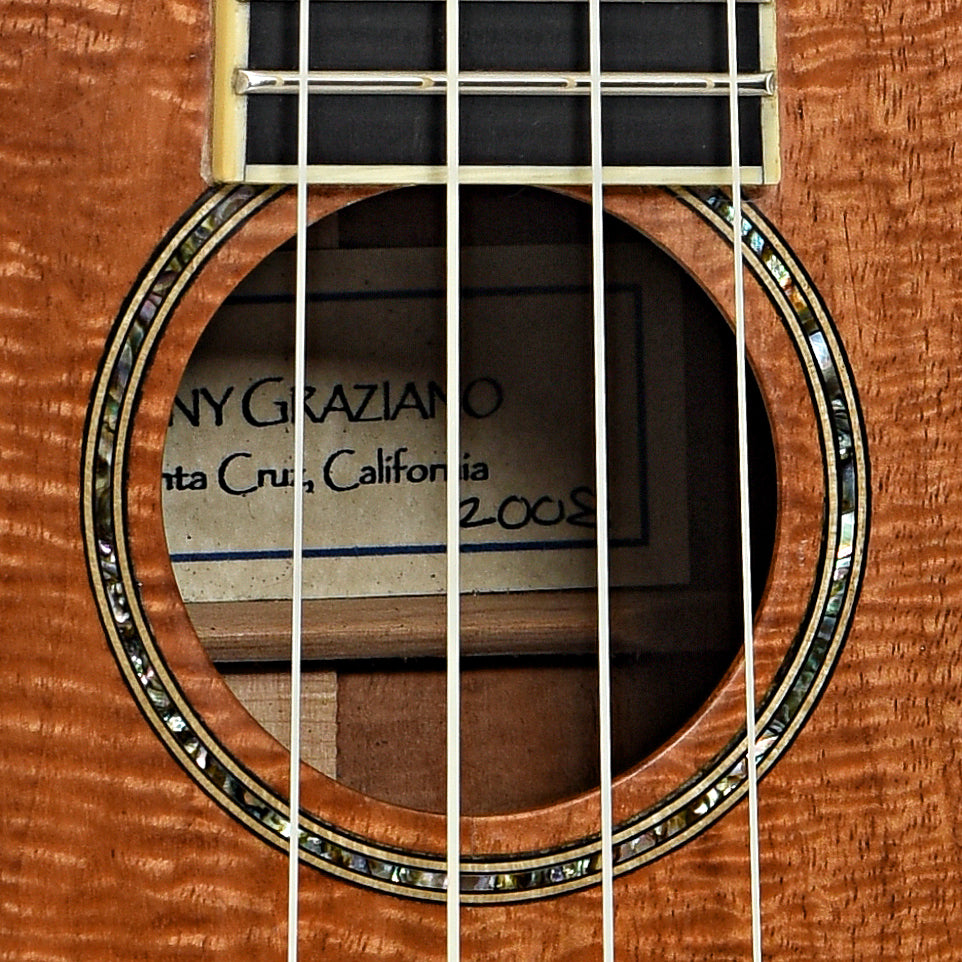 Sound hole of Graziano Concert Ukulele