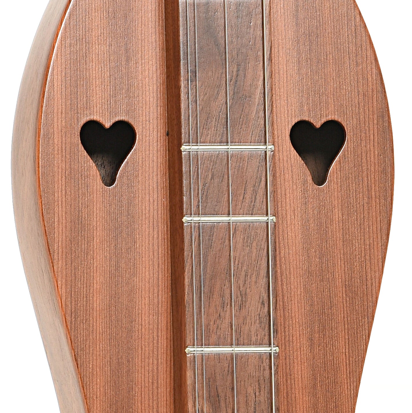 Soundhole of McSpadden Ginger 3/4 Size Walnut & Redwood Lap Dulcimer 