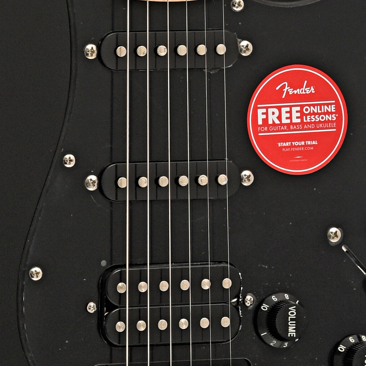 Pcikups of Squier Sonic Stratocaster HSS, Black