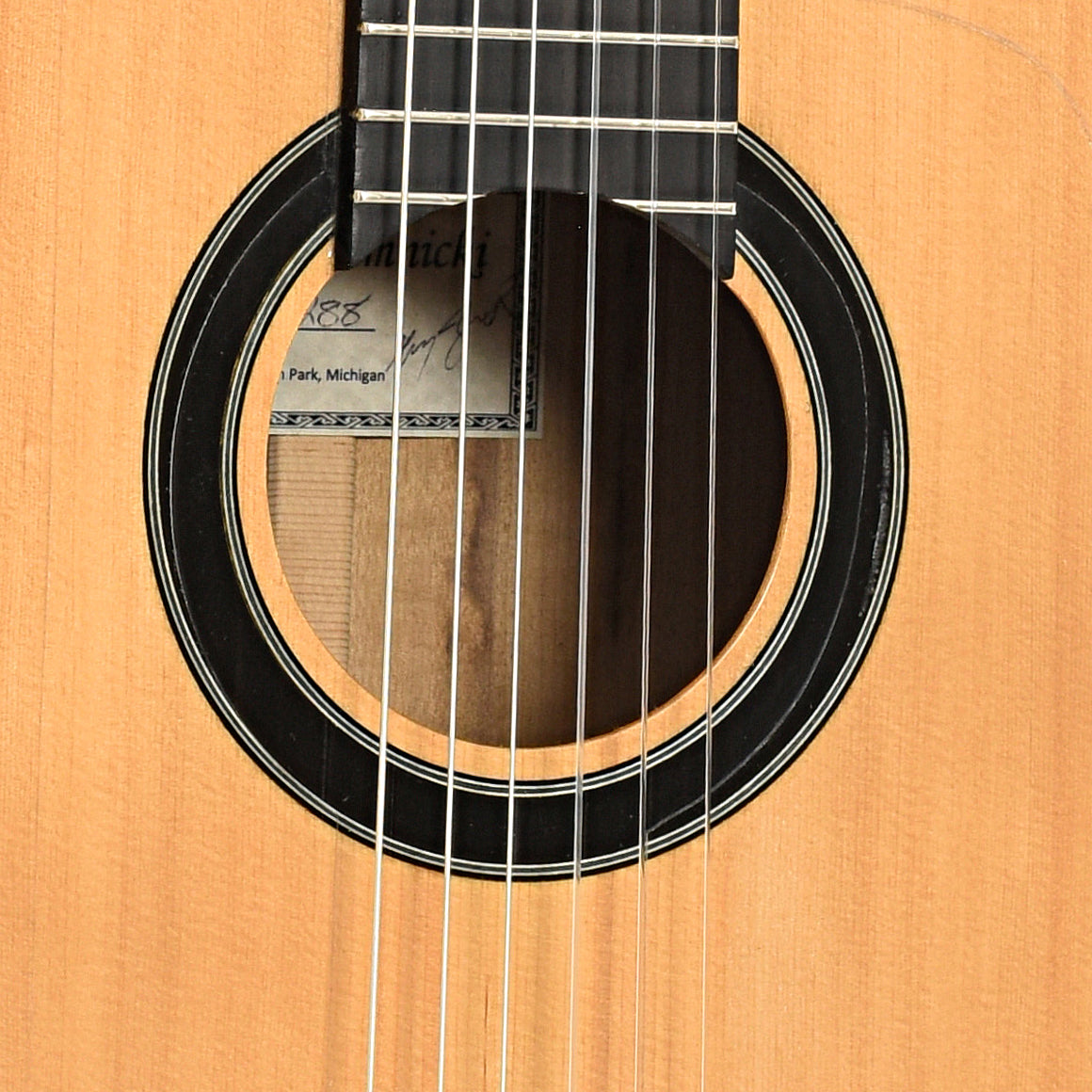 Soundhole of Zimnicki Classical Guitar