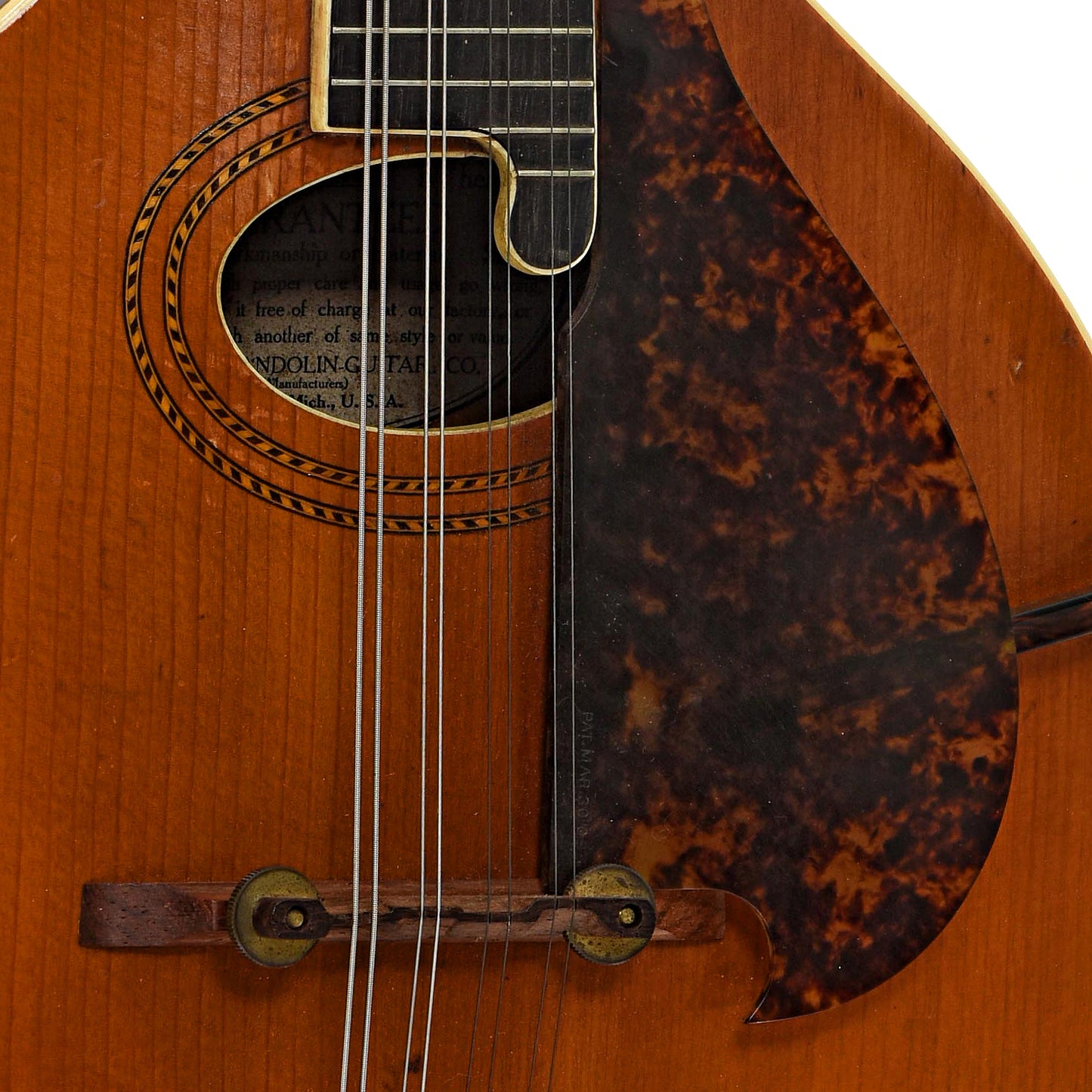 Soundhole of Gibson H-1 Mandola