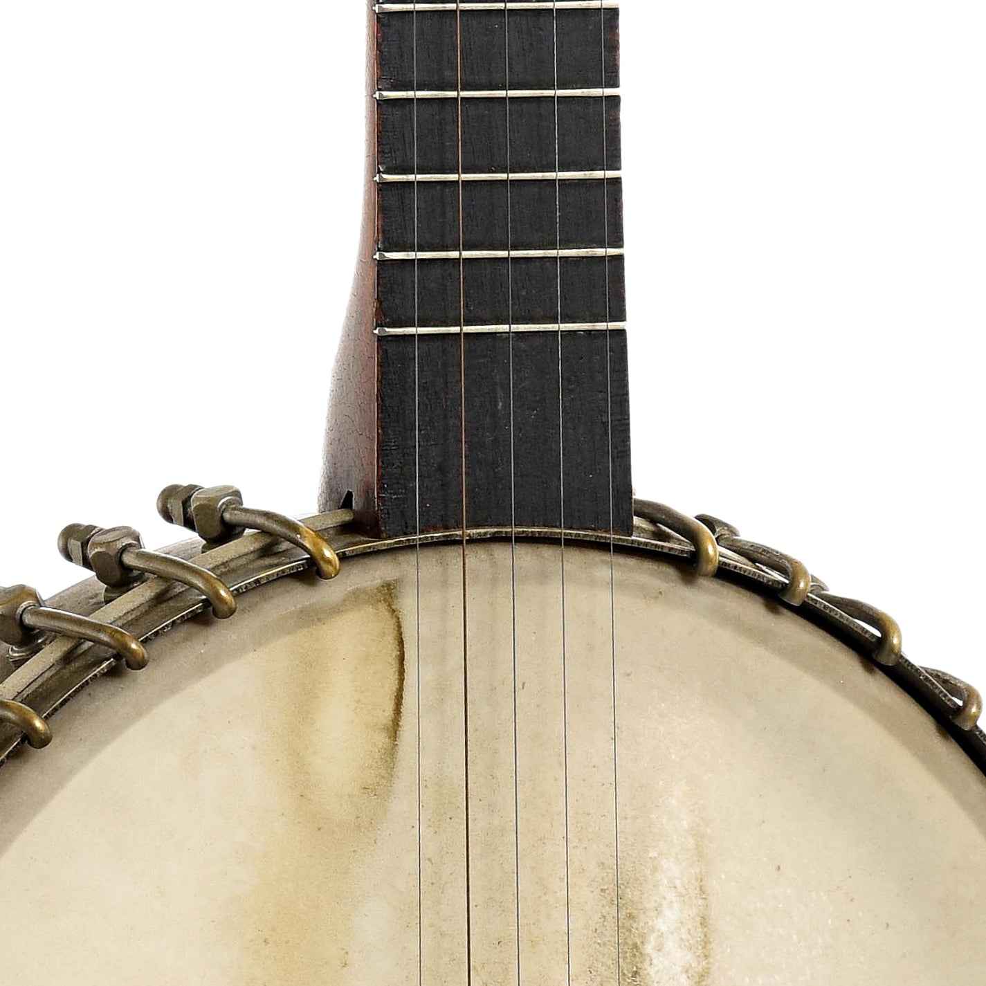 Front neck joint of Sterling Buckbee-Style Open Back Banjo