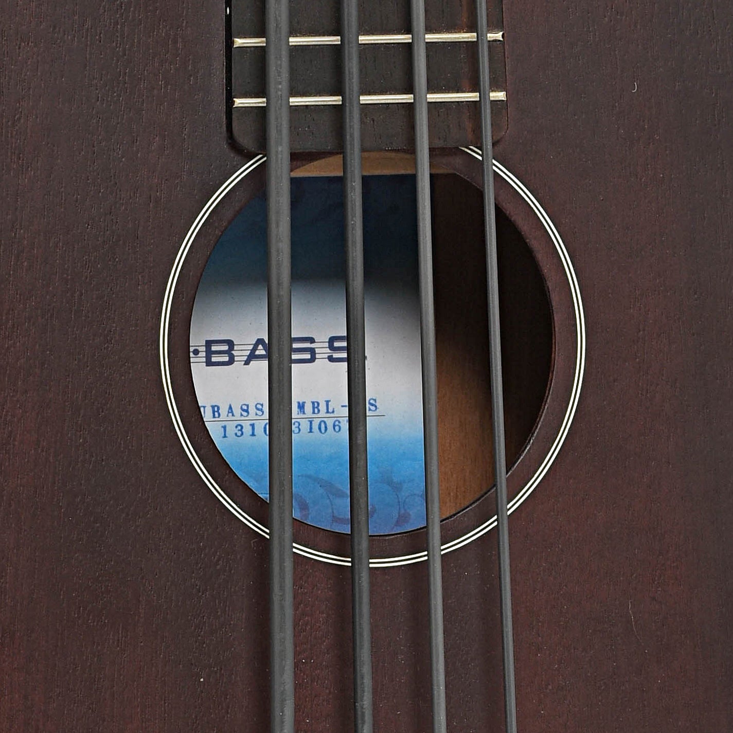 Soundhole of Kala Rumble U-Bass (c.2013)