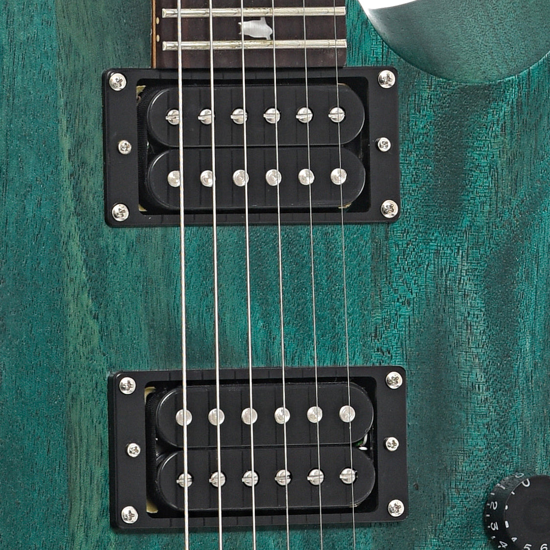 Pickups of PRS SE CE24 Standard Satin Electric Guitar, Turquoise