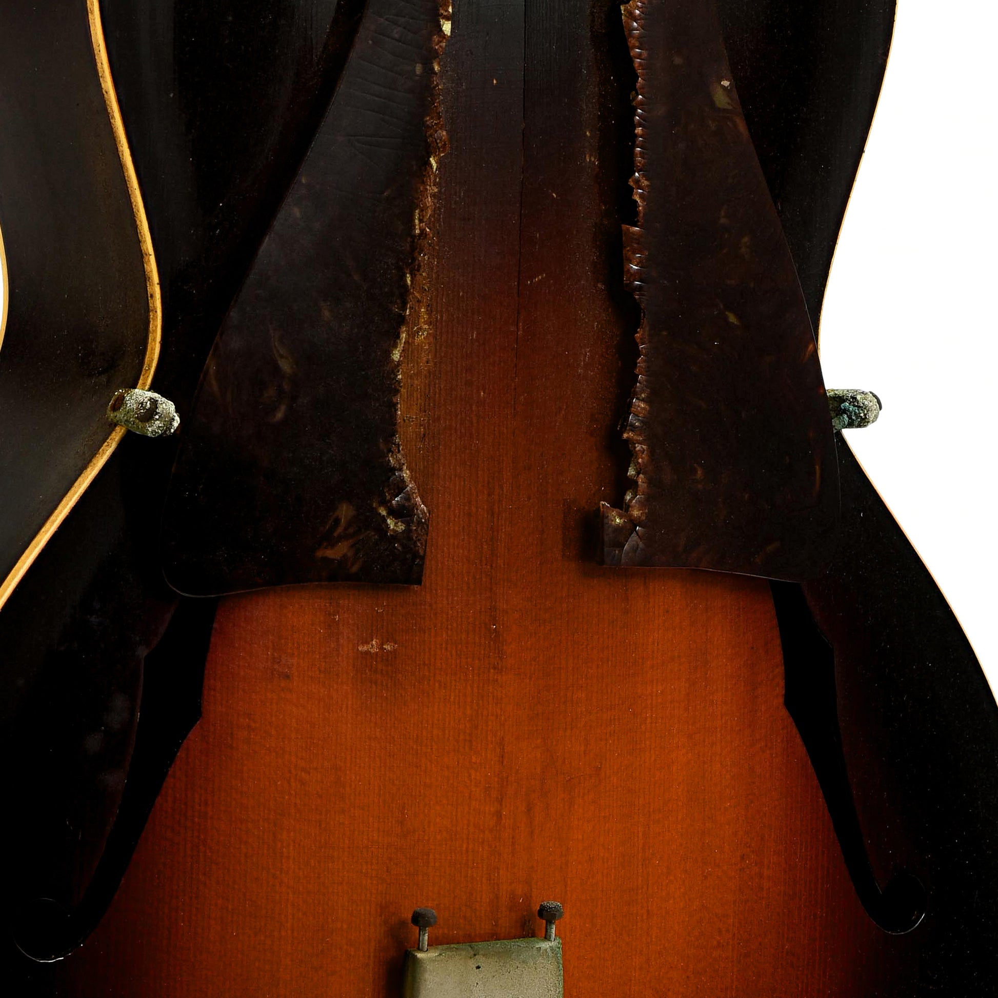 Pickguard and F-holes of Gibson TG-50 Archtop Tenor Guitar